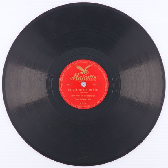 Louis Prima - A Gal In Calico / He / She Like It! - 1946 10" 78 rpm Record 1087 - Picture 4 of 16
